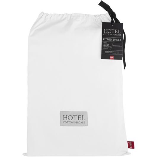 Picture of HOTEL Percale fitted sheet white - 180x200+39cm