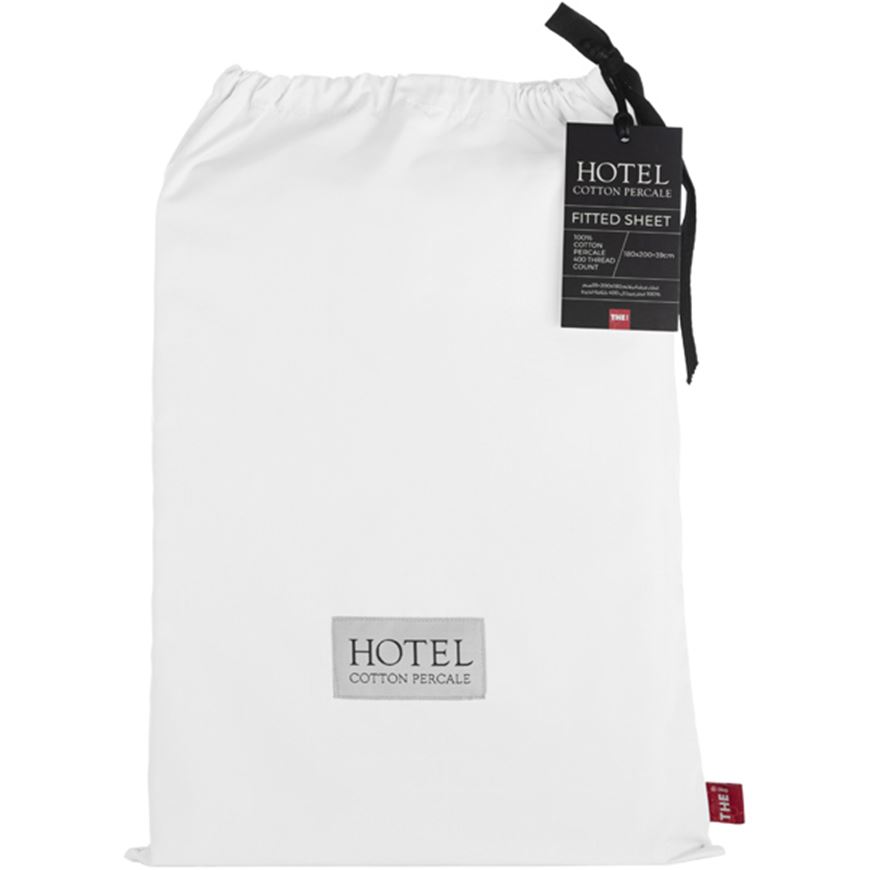 Picture of HOTEL Percale fitted sheet white - 180x200+39cm