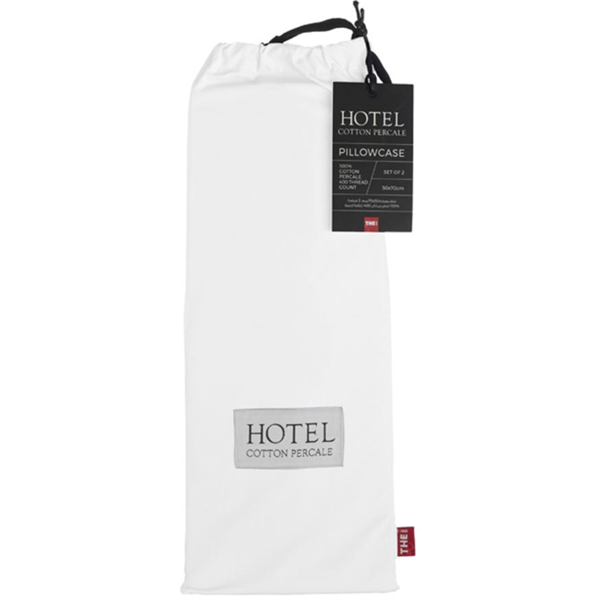 Picture of HOTEL Percale pillowcase white set of 2 - 50x70cm