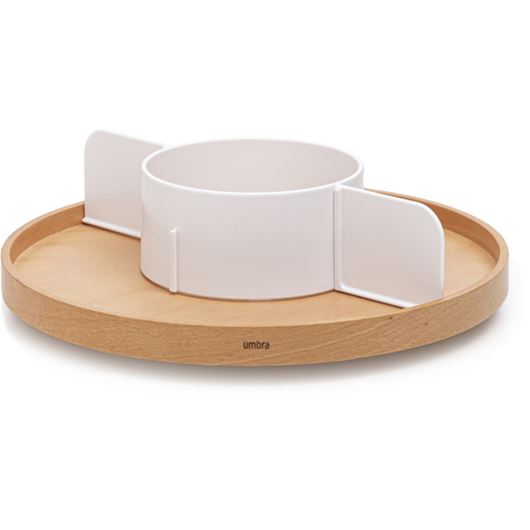 Picture of BELLWOOD lazy susan white/natural