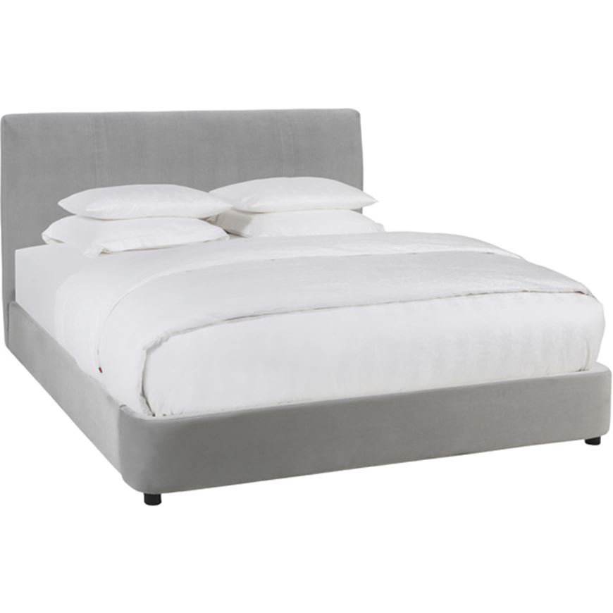 Picture of PORTA bed microfibre grey - 180x200cm