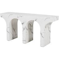 ALABASTER console 160x40 white