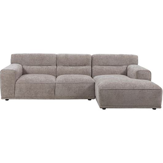 GROOVY 2 seater sofa with right chaise taupe