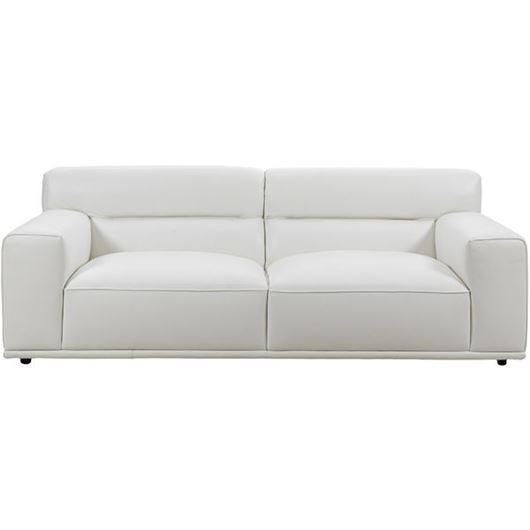 GROOVY 3 seater sofa leather white