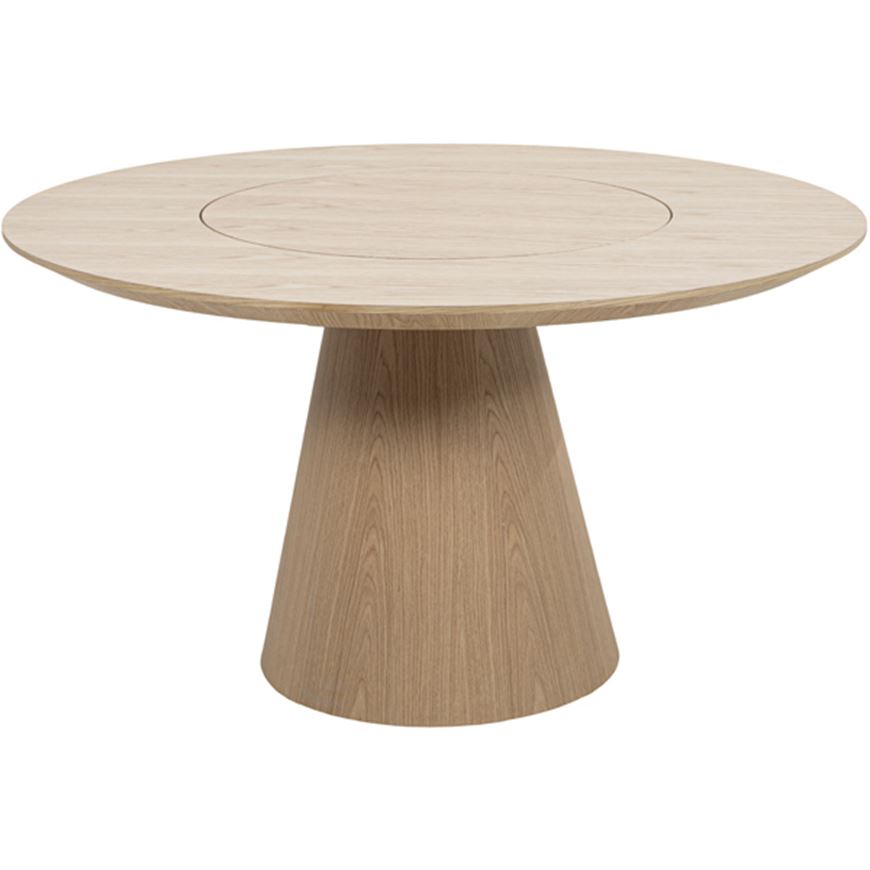 Picture of PIZZA dining table natural - dia 136cm