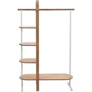BELLWOOD garment rack white/natural - 166x106cm