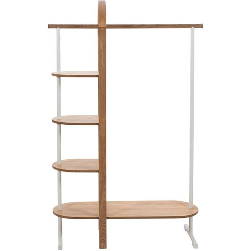BELLWOOD garment rack white/natural - 166x106cm