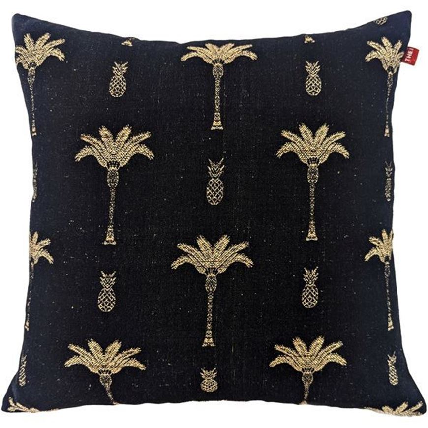 PALM cushion cover black - 50x50cm