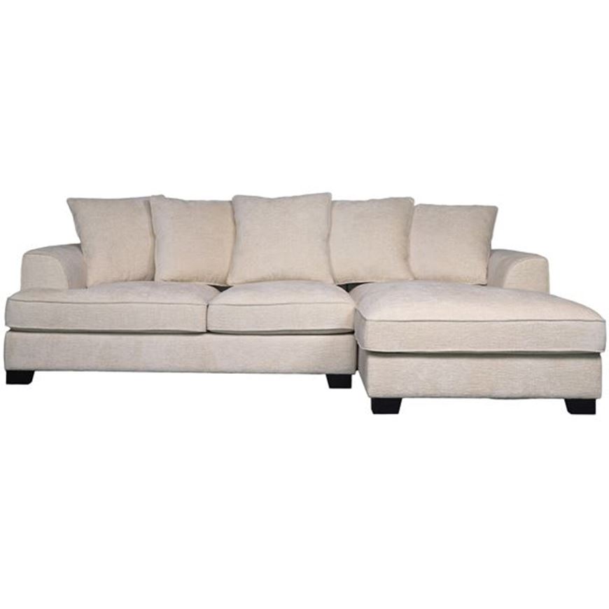 DOCKLANDS 2 seater sofa with right chaise white