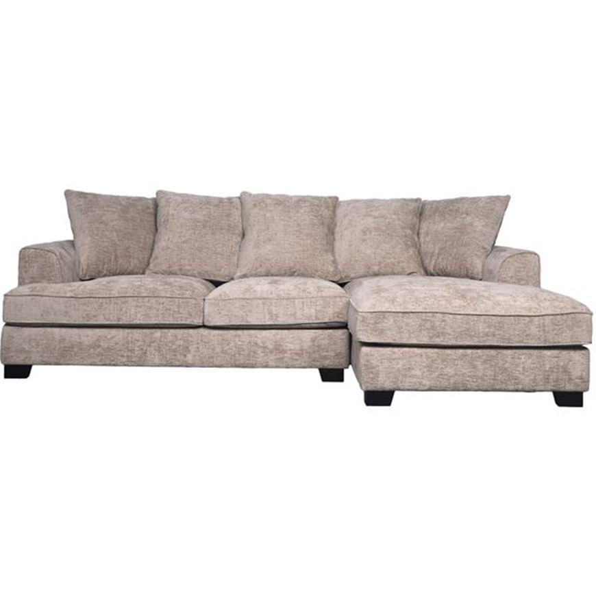 DOCKLANDS 2 seater sofa with right chaise taupe