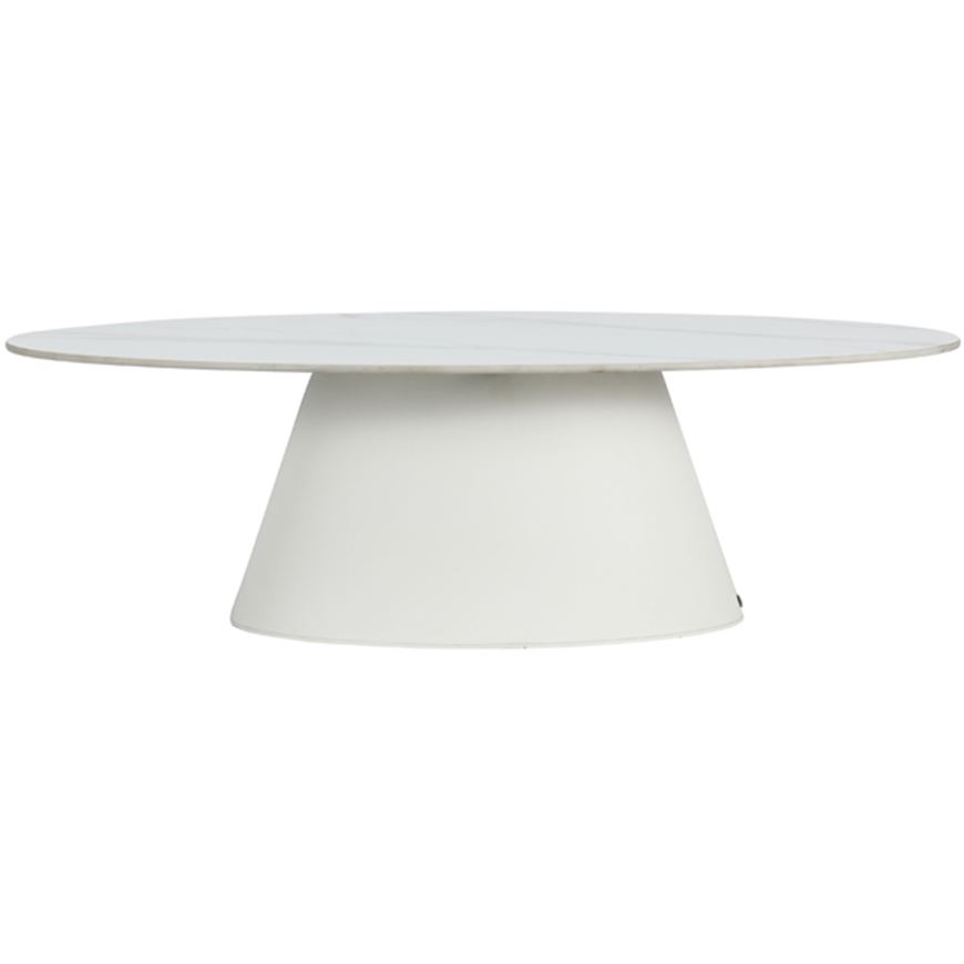 Picture of GNOCCHI coffee table white - 130x70cm