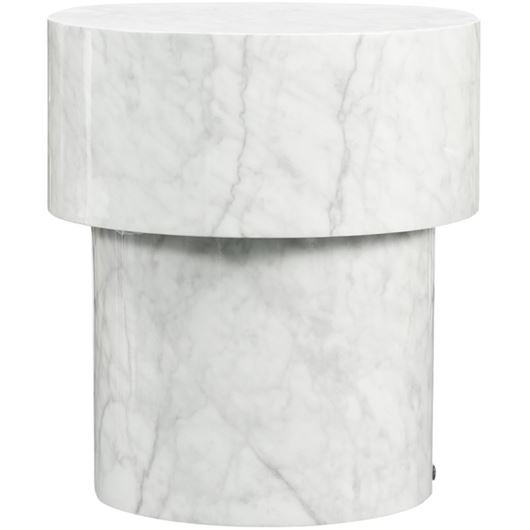 Picture of RICCI side table white - dia 45cm