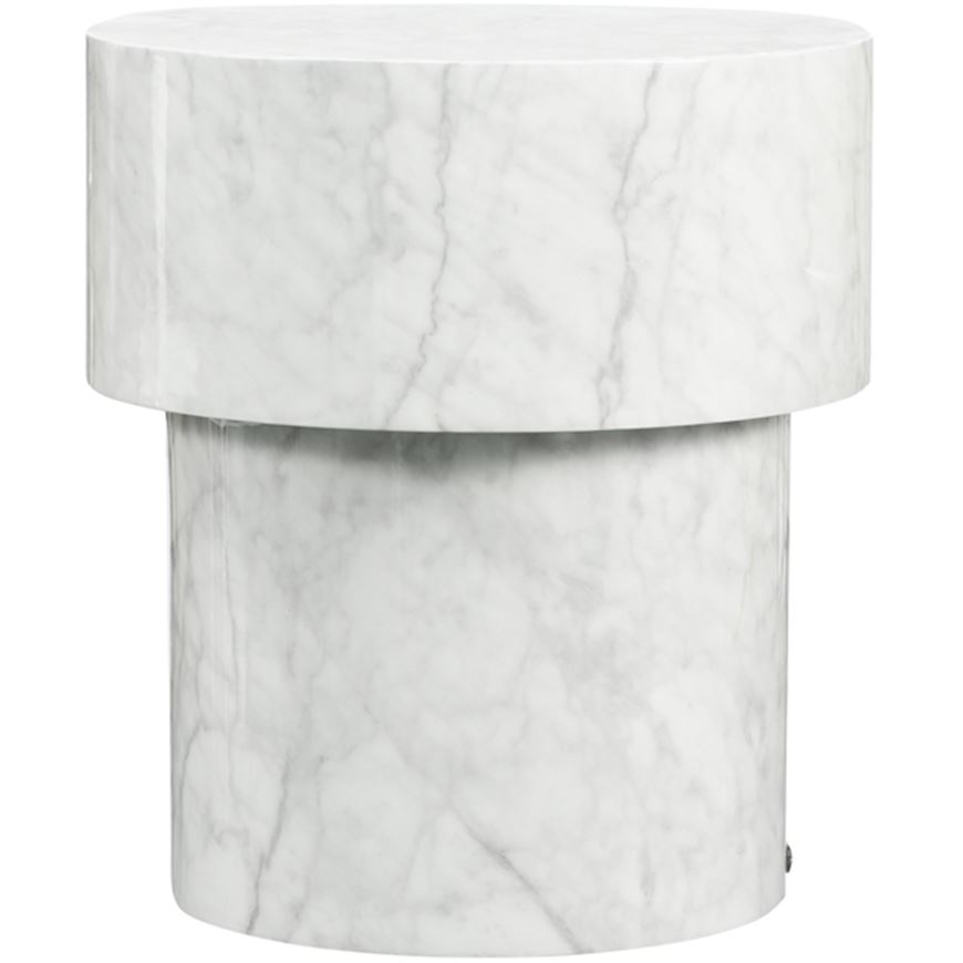 Picture of RICCI side table white - dia 45cm