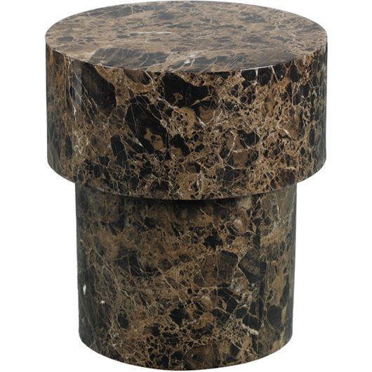 Picture of RICCI side table brown - dia 45cm