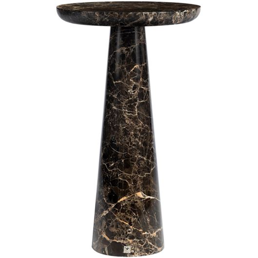 Picture of ROCI side table brown - dia 35cm