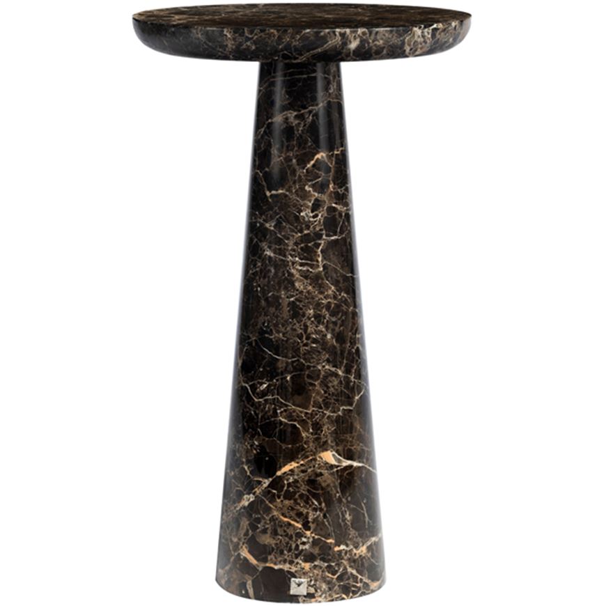 Picture of ROCI side table brown - dia 35cm