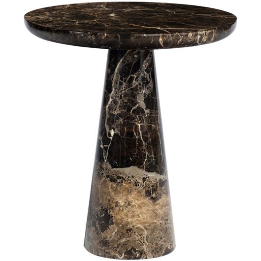 Picture of ROCI side table brown - dia 45cm