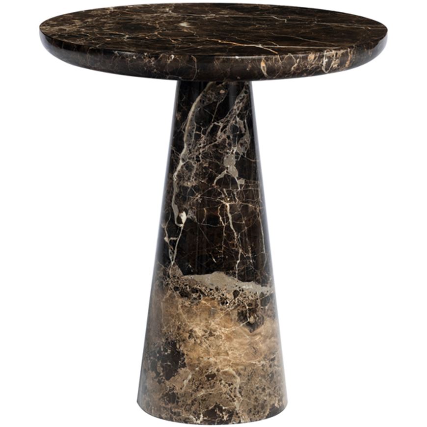 Picture of ROCI side table brown - dia 45cm