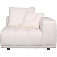 PALERMO right arm modular chair white - medium