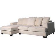 DOCKLANDS 2 seater sofa with left chaise white