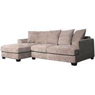 DOCKLANDS 2 seater sofa with left chaise taupe