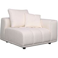 PALERMO right arm modular chair white - medium