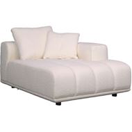 PALERMO right arm modular chaise white