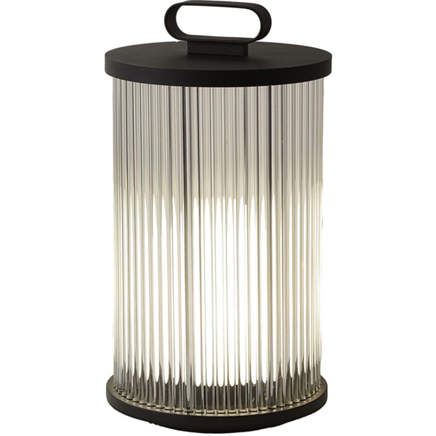 Picture of ALICANTE table lamp clear/black - H40cm