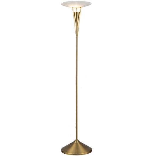 Picture of MADRID floor lamp white/bronze - H170cm