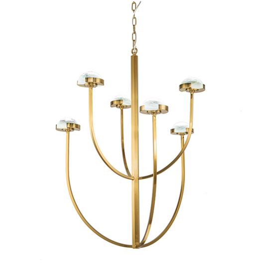 Picture of MADRID chandelier white/bronze - 72x72cm