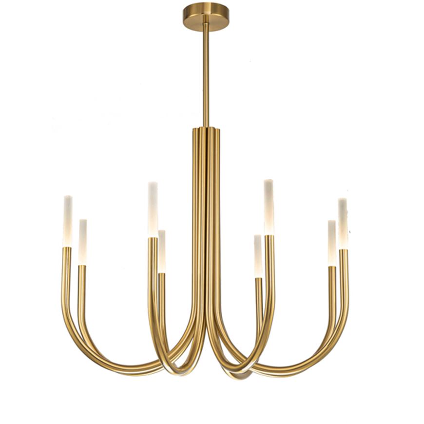 Picture of GRANADA chandelier white/bronze - dia 100cm