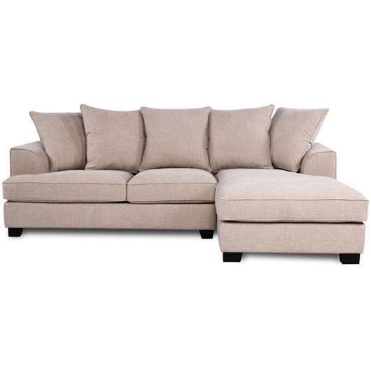 MELBOURNE 2 seater sofa with right chaise taupe