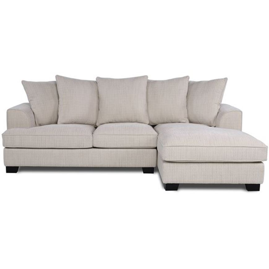 MELBOURNE 2 seater sofa with right chaise beige