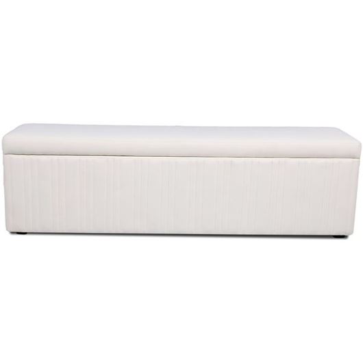 CATANIA storage stool white - 160x40cm