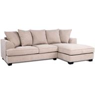 MELBOURNE 2 seater sofa with right chaise taupe