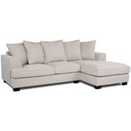 MELBOURNE 2 seater sofa with right chaise beige