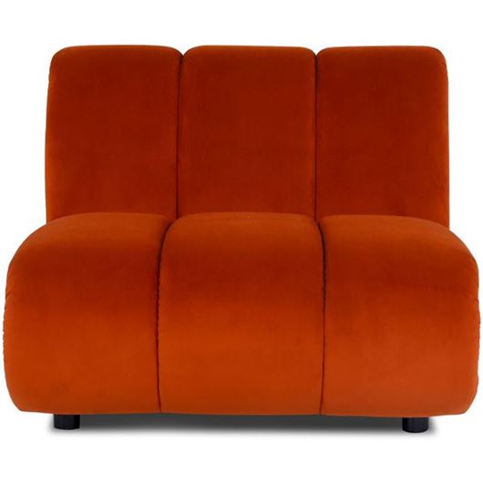 POSTO armless modular chair rust