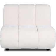 POSTO armless modular chair white