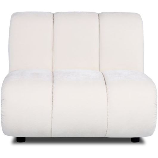 POSTO armless modular chair white