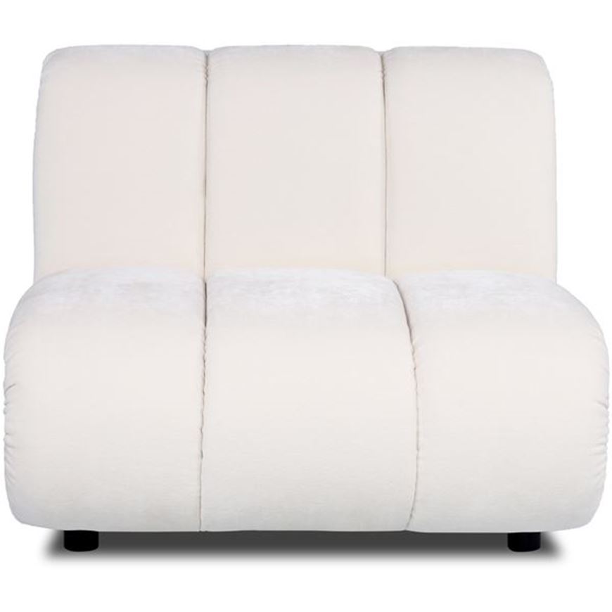 POSTO armless modular chair white