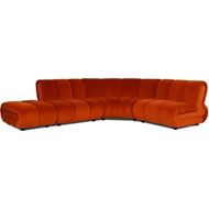 POSTO corner modular chair rust