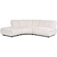 POSTO armless modular chair white