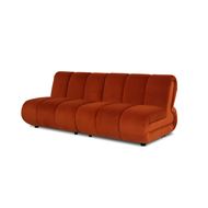POSTO armless modular chair rust