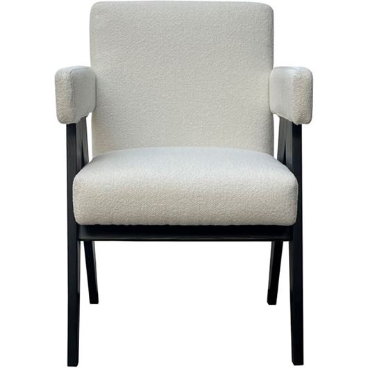 BYRON dining armchair white