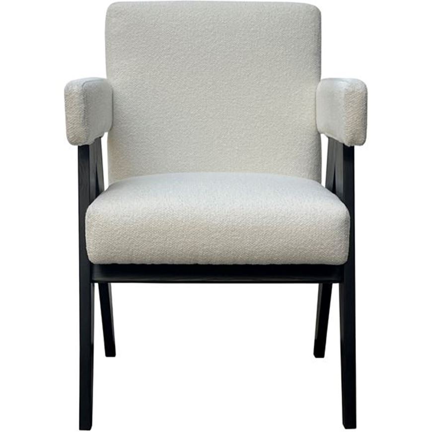BYRON dining armchair white