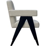 BYRON dining armchair white