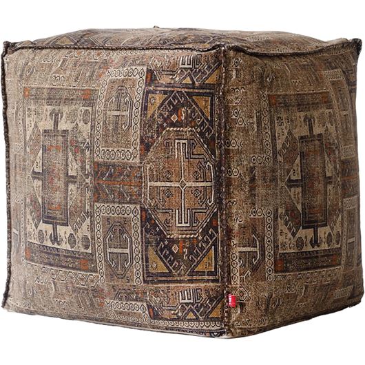 Picture of SHIRVAN pouf brown - 50x50cm