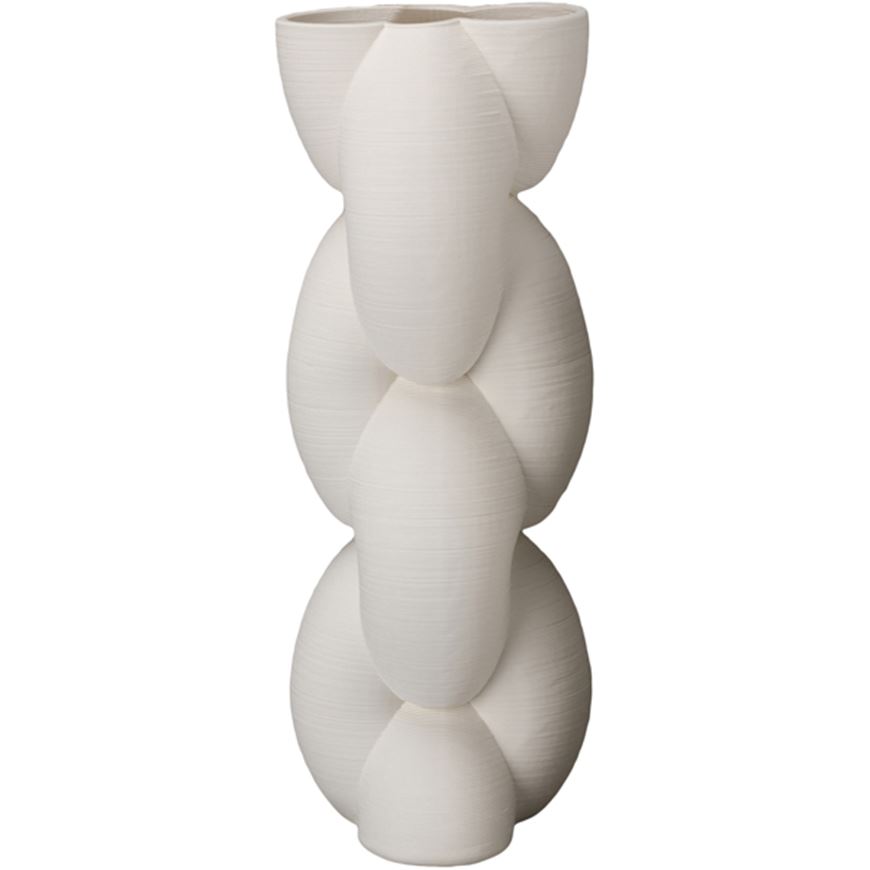 Picture of TAVIS vase white - H37cm