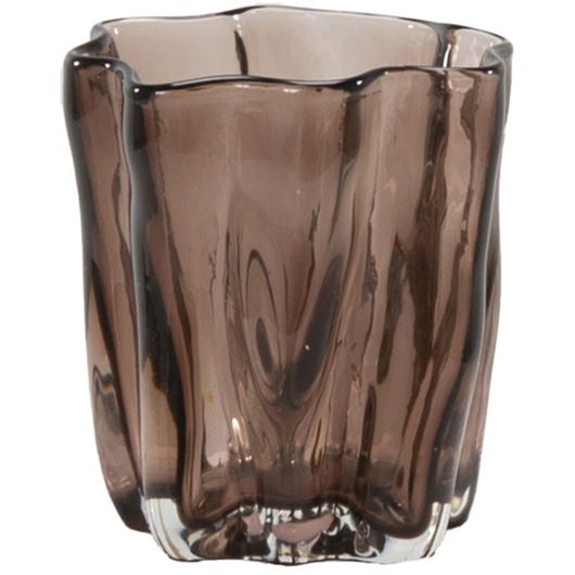 Picture of LOIS tea light holder brown - H11cm