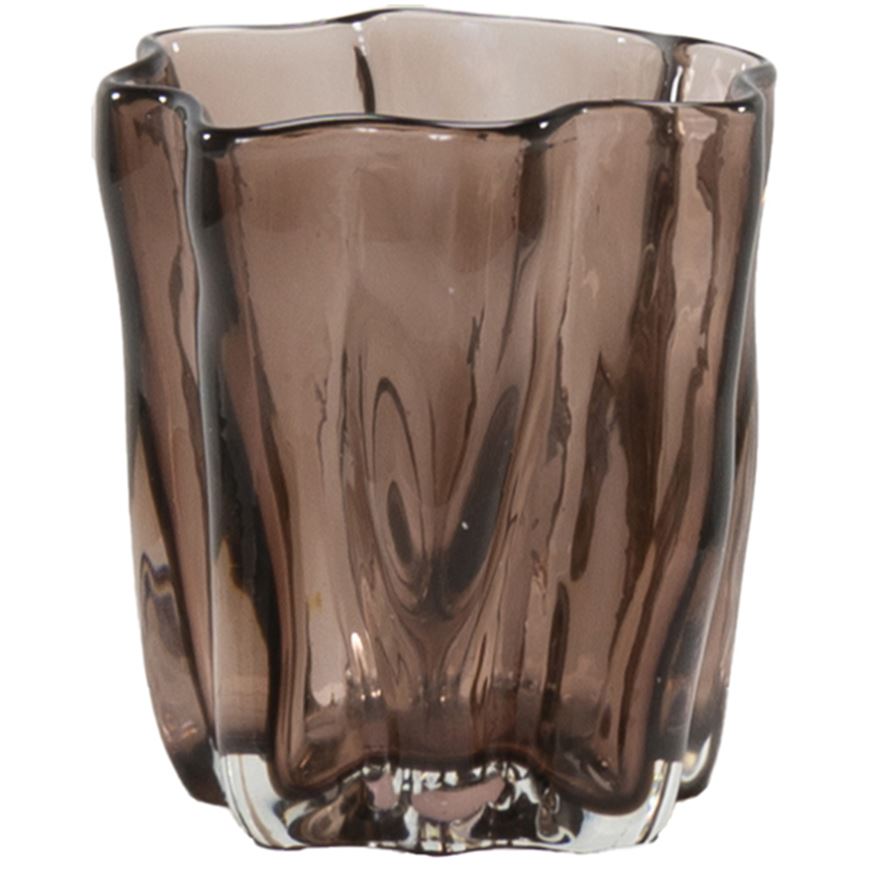Picture of LOIS tea light holder brown - H11cm